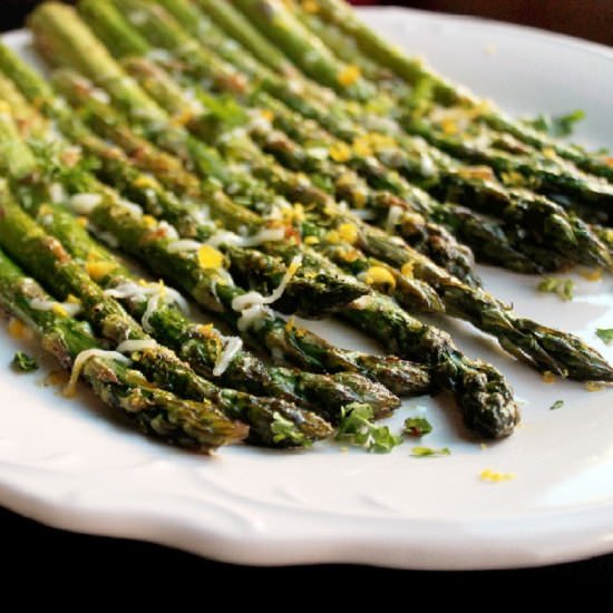 Broiled Asparagus with Lemon