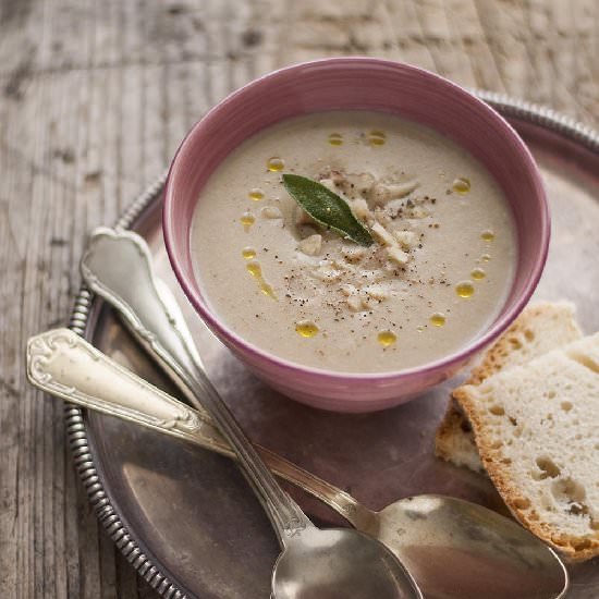Soup with Chestnuts and Sage
