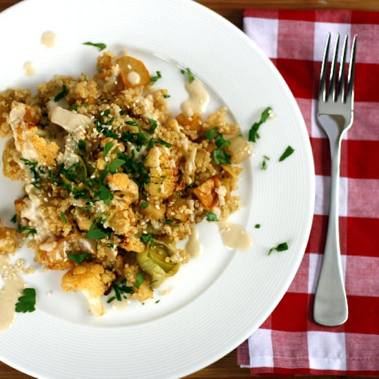 Winter Quinoa with Roasted Veggies