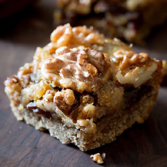 Maple Walnut Cookie Bars