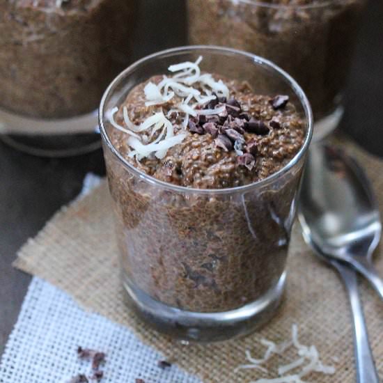 Coffee and Chocolate Chia Pudding