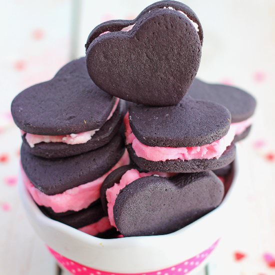 Heart-Shaped Oreos