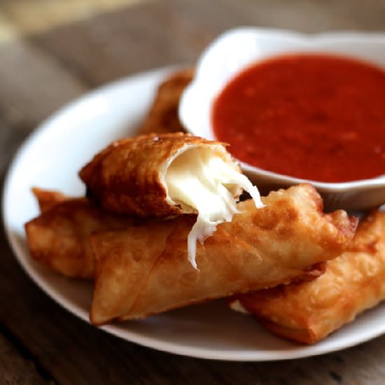 Wonton Mozzarella Sticks