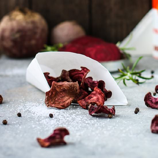 Baked Beetroot Chips