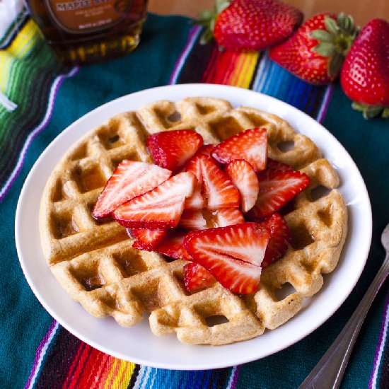 Vegan Whole Wheat Waffles