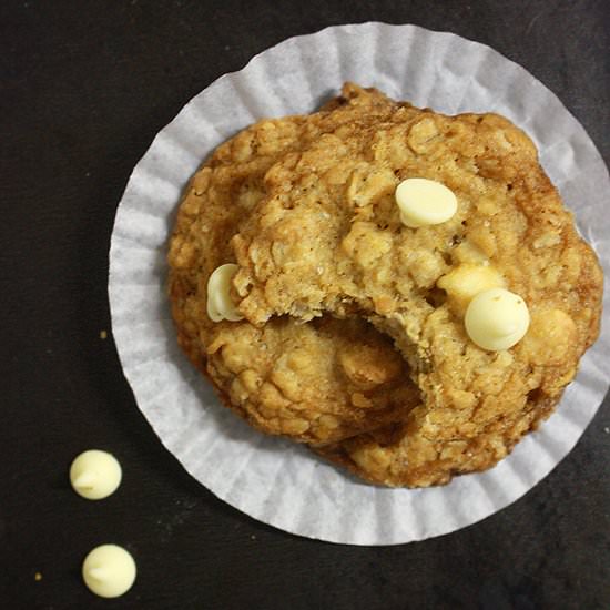 White Chocolate Oatmeal Cookies
