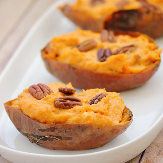 Twice Baked Sweet Potatoes