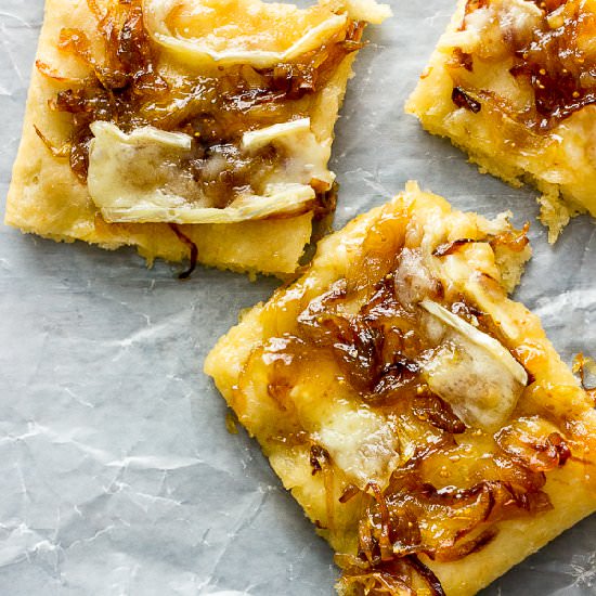 Fig, Brie and Onion Focaccia