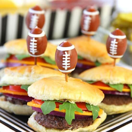Football Pastry Sliders