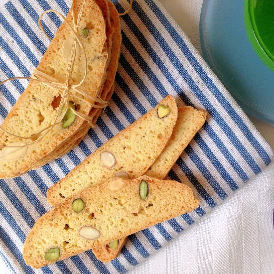 Pistachio and Almond Biscotti