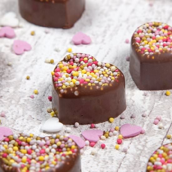 Secretly Simply Chocolate Hearts