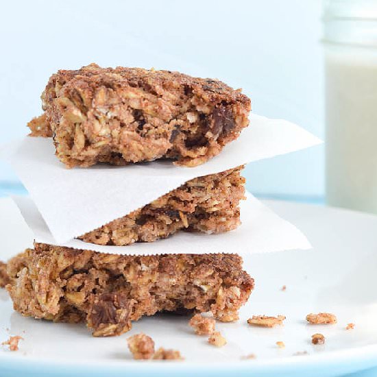 Cinnamon Raisin Oatmeal Squares