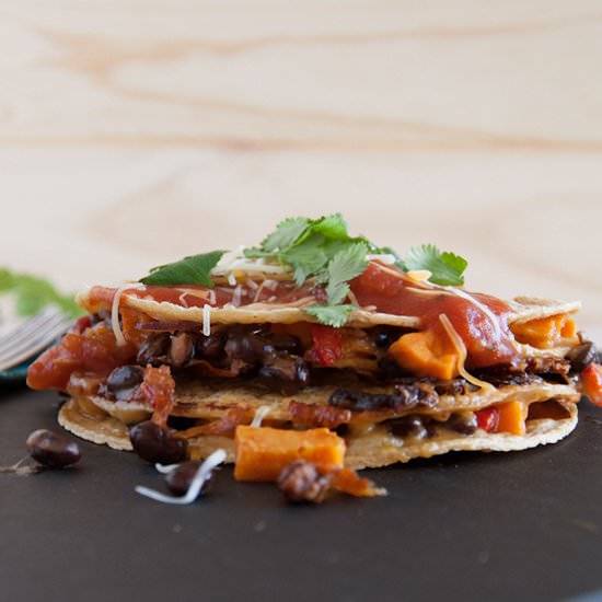 Sweet Potato Black Bean Quesadillas