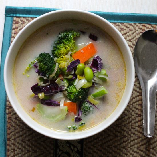 Five Minute Coconut Curry Soup