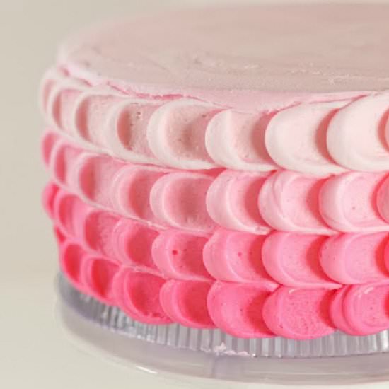 Ombre Petal Effect Cake Tutorial