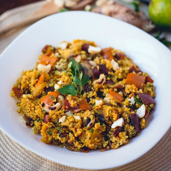 Winter Squash & Quinoa w/Curry Lime