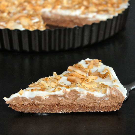 No-Bake Chocolate Coconut Cream Pie