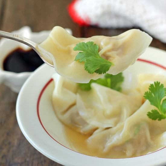 Ground Turkey Stuffed Wontons