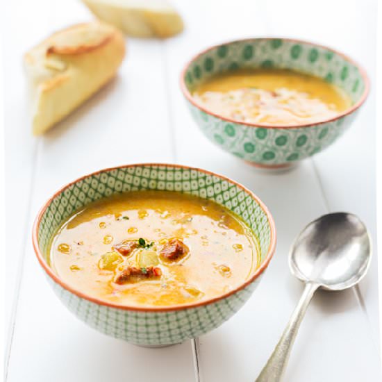 Corn and Chorizo Chowder