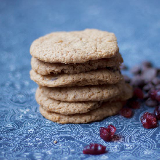 Cranberry Ginger Sugar Cookies