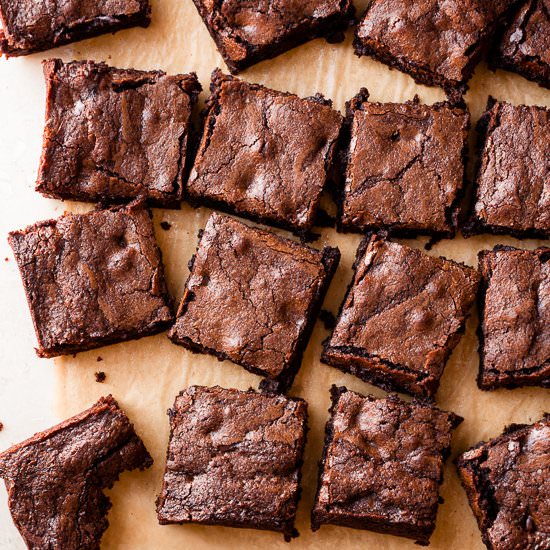 Dark Chocolate Whole Grain Brownies