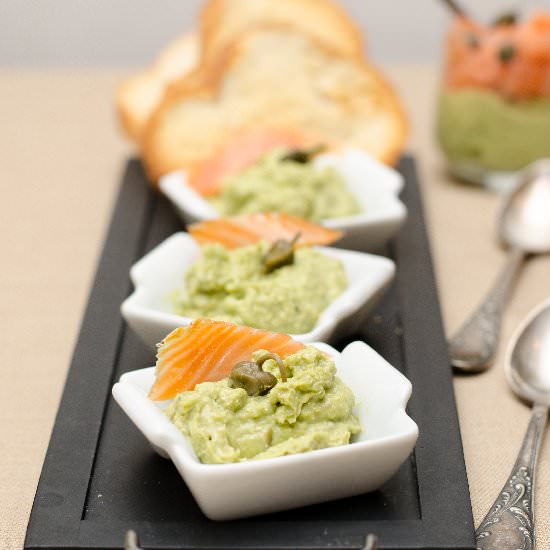 Avocado Mousse With Smoked Salmon