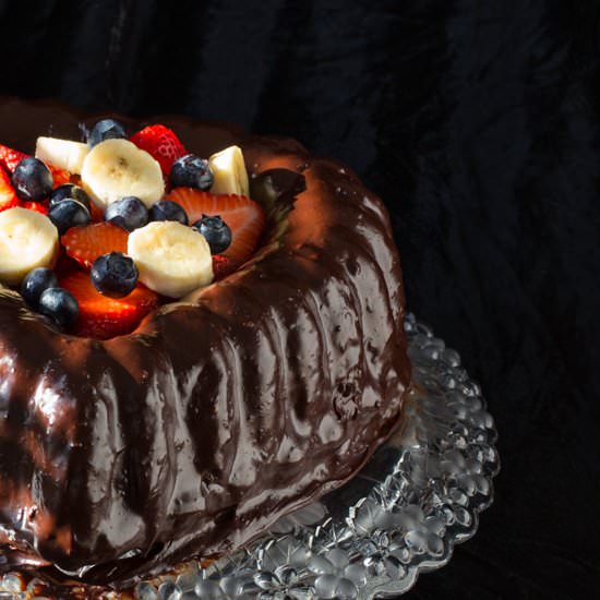 Chocolate Ganache Valentine Cake