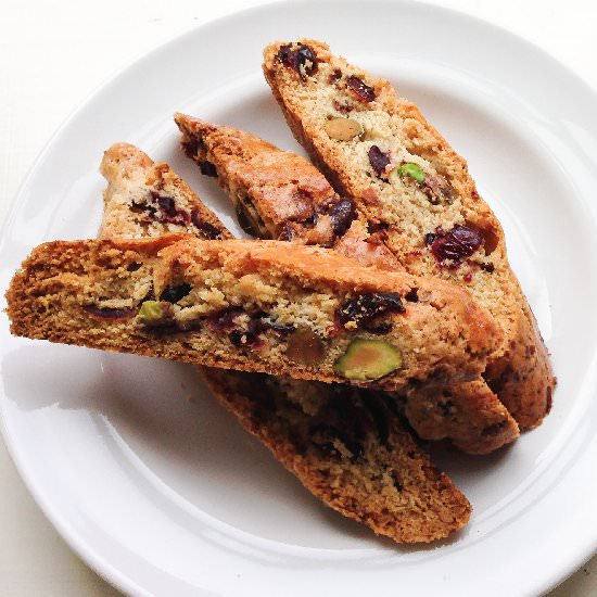 Cranberry Pistachio Biscotti