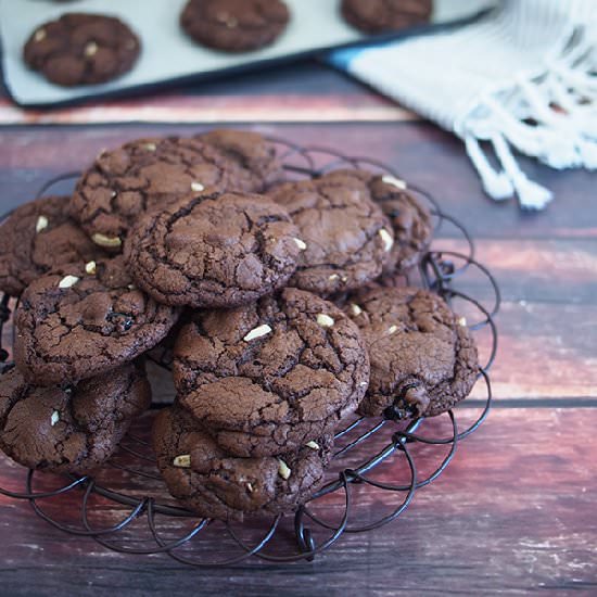 Chocolate Sour Cherry Cookies