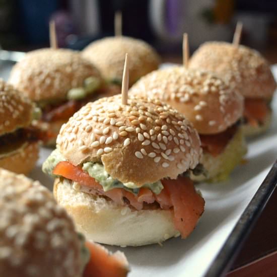 Smoked Salmon Sliders