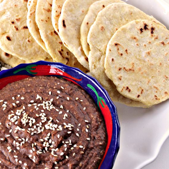 Mole and Corn Flour Tortillas