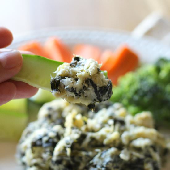 Skinny Spinach & Artichoke Dip