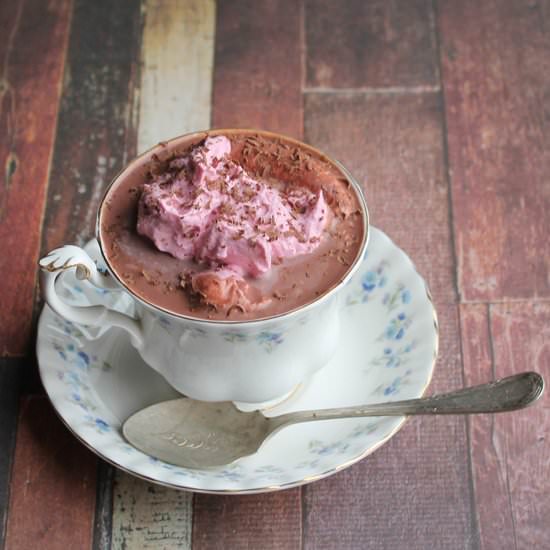 Red Velvet Beet Hot Chocolate
