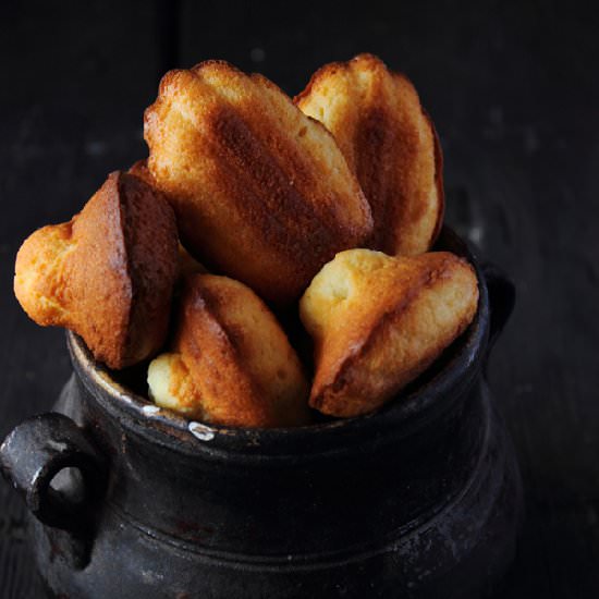 Orange-blossom water madeleines