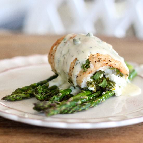 Goat Cheese Stuffed Chicken Breast