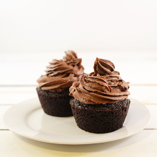 Chocolate Cupcakes for Two