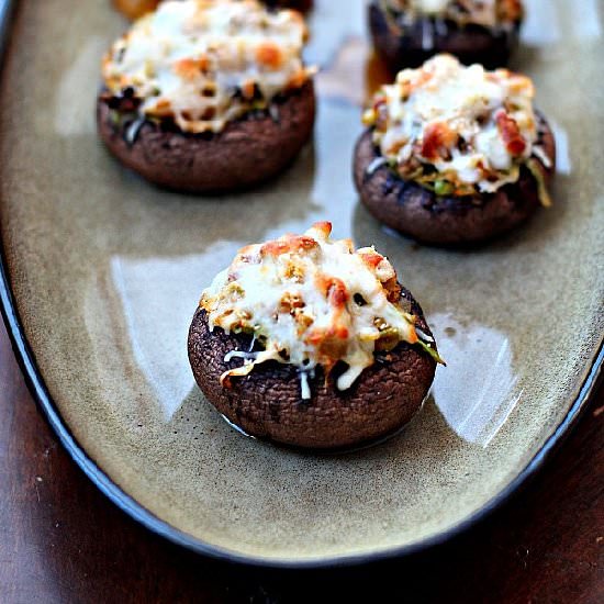 Cabbage Stuffed Mushrooms