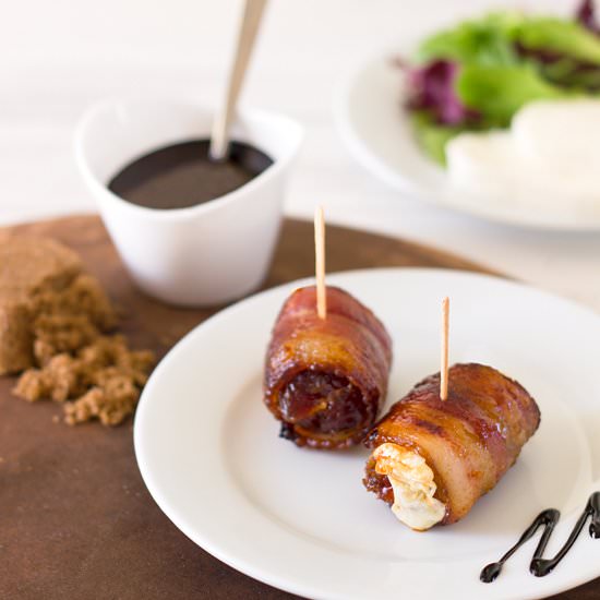 Bacon-Wrapped Dates with Balsamic