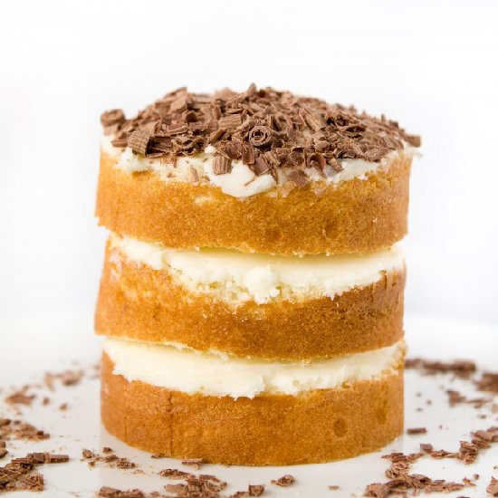 Mini Stacked White Cake
