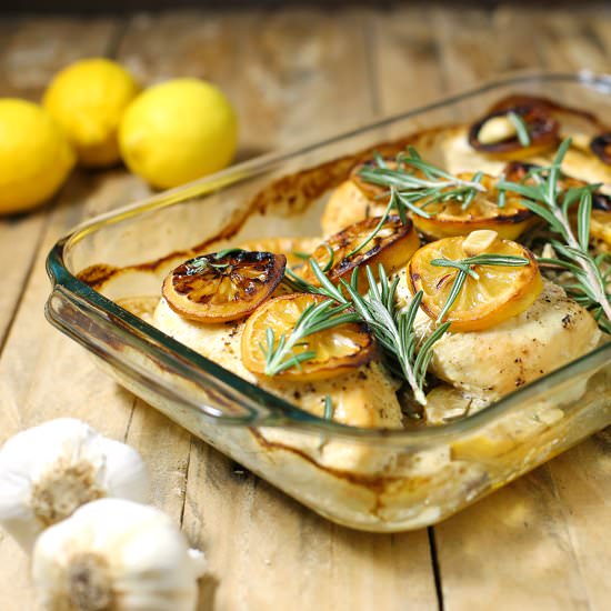 Rosemary Lemon Roasted Chicken