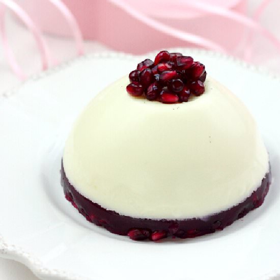 Pomegranate Panna Cotta