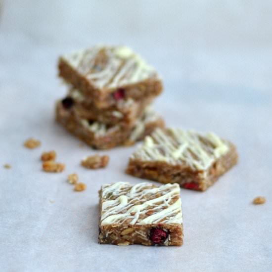 White Chocolate & Berry Flapjacks
