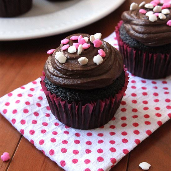 Small Batch Devils Food Cupcakes