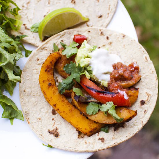 Oven Butternut Squash Fajitas
