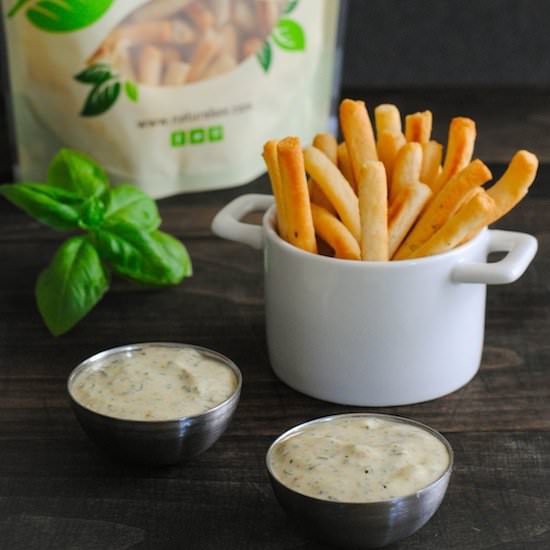 Pesto Ranch Dipping Sauce