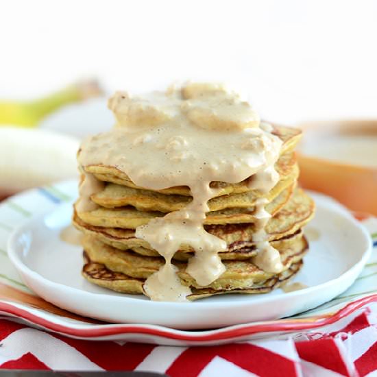 3 Ingredient Peanut Butter Pancakes