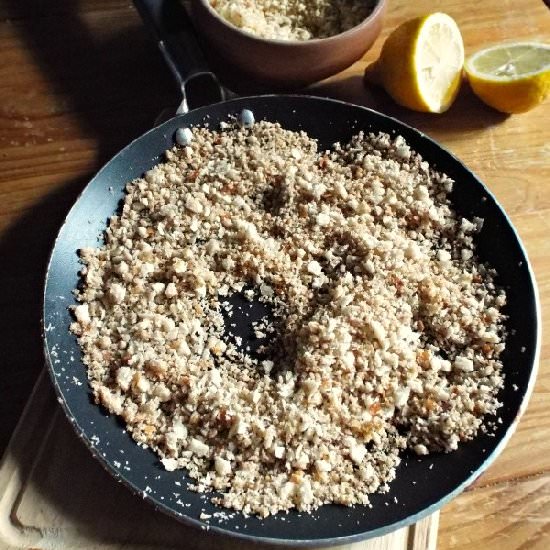 Lemon and Anchovy Breadcrumbs