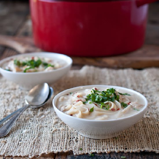 Skinny Thai Chicken Noodle Soup