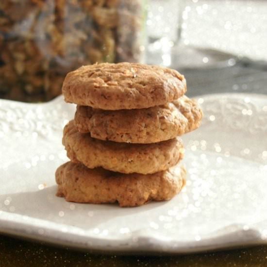 Gluten Free Banana & Walnut Cookies