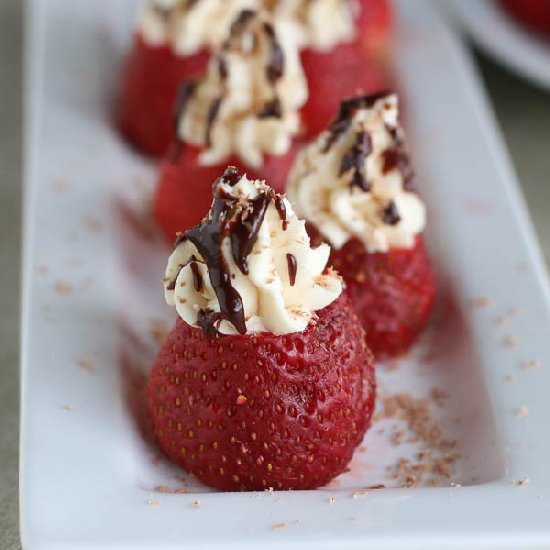 Cream Cheese Stuffed Strawberries